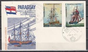 Paraguay, Scott cat. 1622-1623 only. Bicentennial values on a First day covers.^