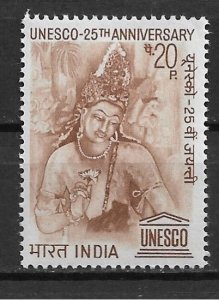 Twenty (20) 1971 India 546 UNESCO 25th Anniversary MNH