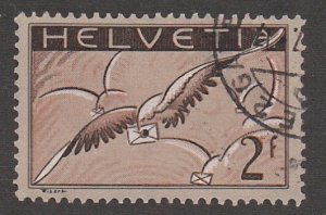 Switzerland # C15, Allegory of Air Mail, Used, 1/3 Cat