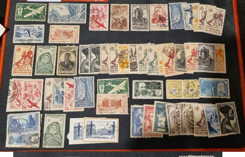 France amazing lot and colonies.. special Stamps #691 Mint And Used. .