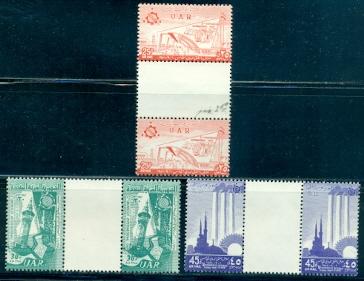 Syria - UAR #C6-C8  Gutter Pairs  MNH  Scott $5.00