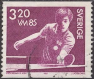 Sweden 1531 (used) 3.20k table tennis,Cai Zhenhua (1985)