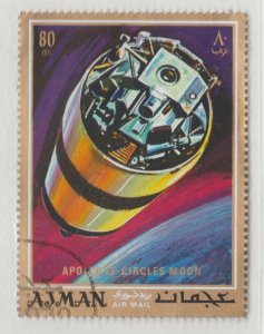 Ajman Mi563A - Apollo 13 circles the moon