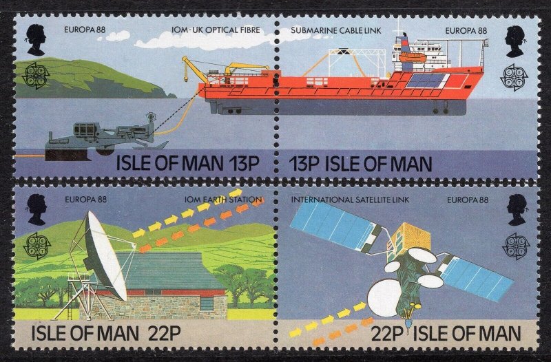 EUROPA CEPT 1988 - Isle of Man - Transportation and Communications - MNH Set