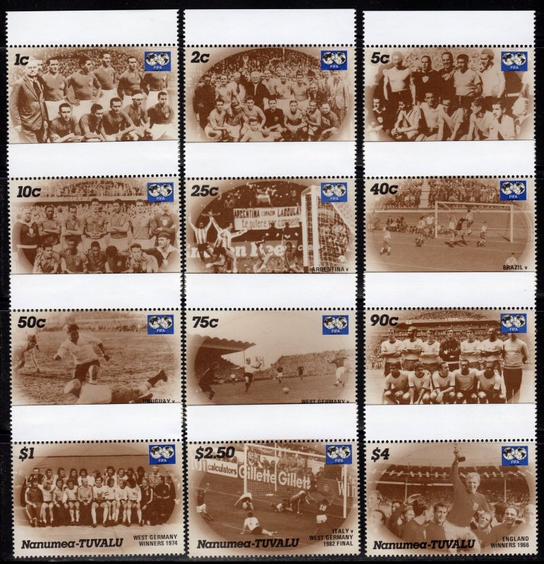 Tuvalu Nanumea 1986 Sc#53/64 WORLD CUP SOCCER MEXICO CHAMPIONSHIP  Set (12) MNH