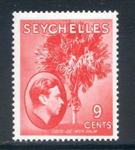 Seychelles 9c Scarlet SG138 Mounted Mint