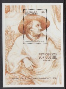 Grenada Grenadines 2109 Von Goethe Souvenir Sheet MNH VF