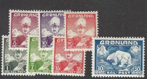 Greenland SC#1-7 Mint F-VF....Beautiful!