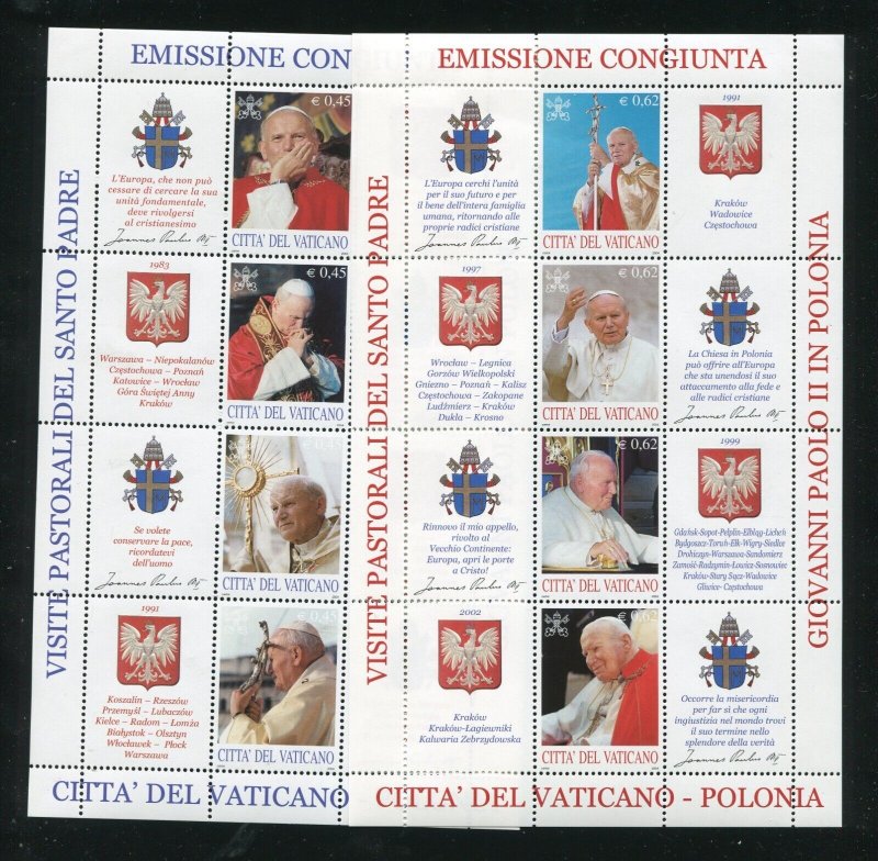 Vatican City 1258-1291 Stamps From 2004 MNH AIDS, Euro Coins, etc