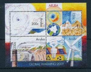 [AR423] Aruba 2009 Global Warming Sheet MNH