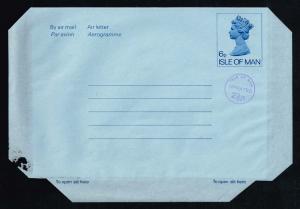 Isle of Man Aerogramme Lot of 2 Uprated; Unused