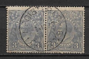 Australia used 72b pair with Registered 7 Ju 27 Cairns cancel