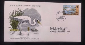 EL)1976 THE GILBERT ISLAND, WORLD WILDLIFE FUND, WWF, TURISM, REEF EGRET, CIRCUL