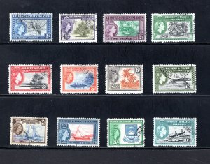 Gilbert & Ellice Islands #61-72  VF, Used, Complete Set, CV $38.30 ..... 2450034