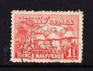 Album Treasures  New Guinea Scott # 3  1 1/2p  Native Huts  VF Used CDS