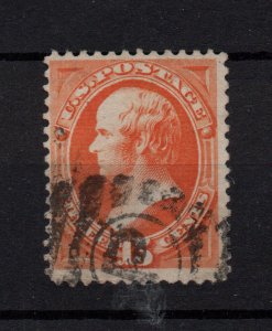 US 1870 15c orange Webster #152 fine used (no grill) WS36626