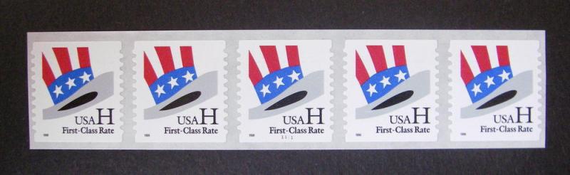 Scott 3266, 33c nondenom H HAT, PNC5 #1111, MNH NICE