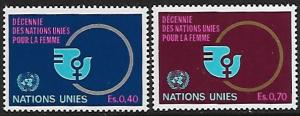 United Nations - Geneva - # 90-91 - Women's Year - MNH