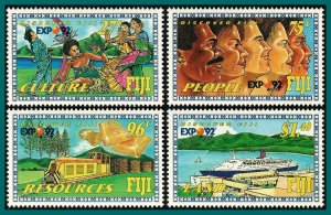 Fiji  1992 World's Fair Seville, Expo 92, MNH  #657-660,SG843-SG846