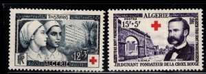 ALGERIA Scott B74-B75 MH* semi-postal stamp