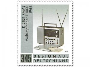 Z07 BRD Deutschland Mi 3400 Germany Stamps 2018 Dieter Rams Radio MNH