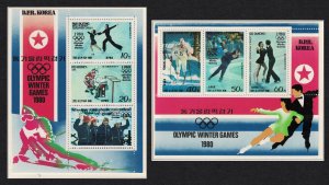 Korea Winter Olympic Games Lake Placid 2 Sheetlets 1979 MNH