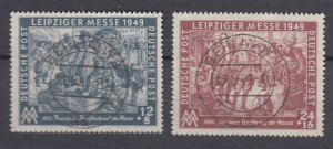 J39108 jlstamps, 1949 germany DDR set used #10nb12-3