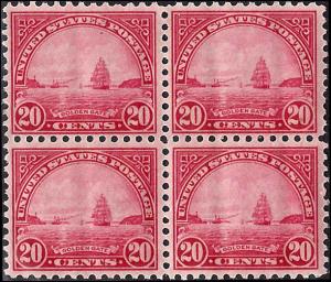 698 Mint,OG,H/NH... Block of 4... SCV $40.50