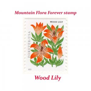 TEN Wood Lily Unused Forever 60c stamps | Wedding Postage | Flower stamps | WOW!