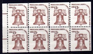 1595c MNH booklet Pane (slogan 8) CV$2.25