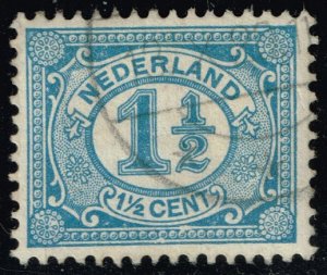 Netherlands #57 Numeral; Used (3Stars)