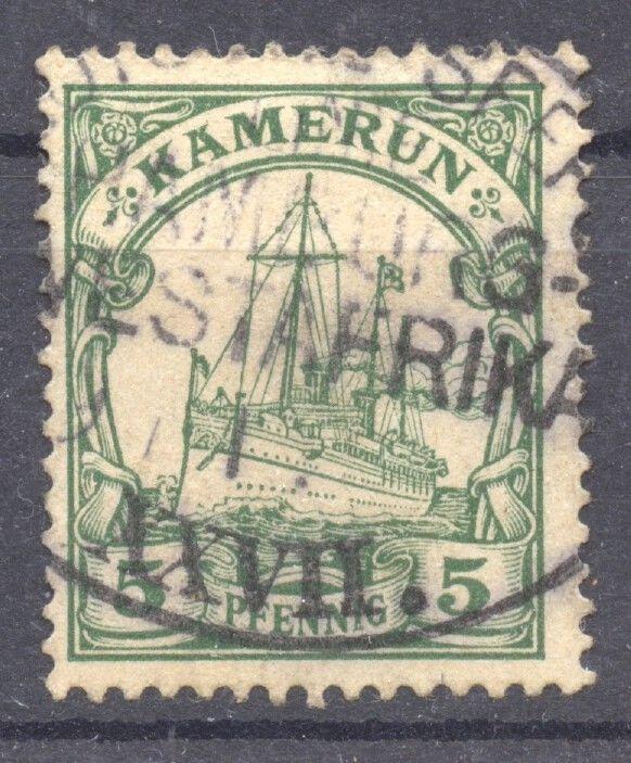 Kamerun, 1904, Seapost Hamburg Westafrika XXVII Eleonore Woermann, VF ++ used