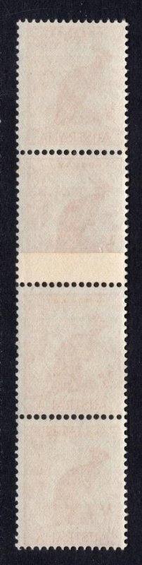 Australia 1942 ½d Coil Strip of 4 with a COIL JOIN Pair - SG# 179b (ref# 220657)