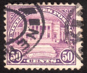 1922, US 50c, Arlington Amphitheater, Used, Sc 570,