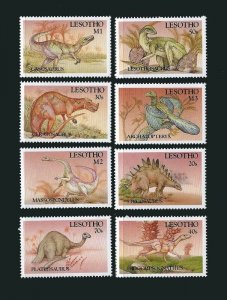Lesotho - 1992 Dinosaurs of The World  8 Stamp Set 12E-006