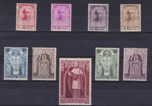 1932 Belgium - b. 342/350 - Cardinal Mercier 9 values - MNH** - Firma A.Diena