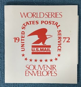 Vintage and Unique USPS 1972 World Series Scorecard Envelopes w/custom cancels