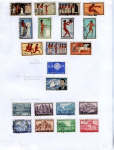 GREECE; 1960s early fine small mint & used range on album page