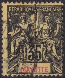 Mayotte 1900 Sc 13 used