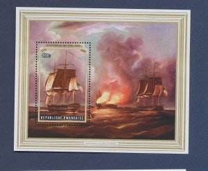 RWANDA  -  Scott 730 - MNH S/S - Sailing Ship, US Bicentennial - 1976