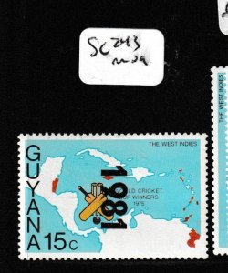 Guyana 1981 Cricket Like SC 243 MOG (7gen)