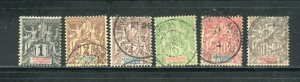 Senegambia and Niger 1-6 Used Stamps 1903