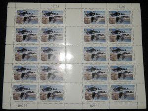 MALACK STATE DUCK, PA no.13 VF OG NH, Full Sheet of ..MORE.. w8660