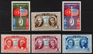 Turkey Sc #817-822 MNH