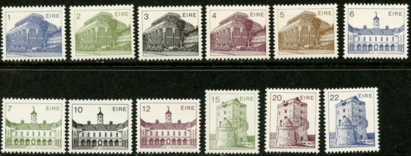 IRELAND Sc#537-556 1982-83 Buildings Complete Set OG Mint NH