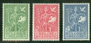 BELGIUM #B544-6 Complete set, og, NH, VF, Scott $67.50