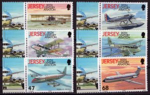 ZAYIX Jersey 1063-1068 MNH Airplanes Aviation 092023S32
