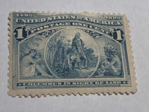 US Postage Unused Scott  230 HH Colombian Series 1893.  1 Cent 