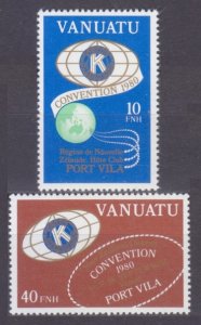 1980 Vanuatu 593-594 International Kivianis Convention