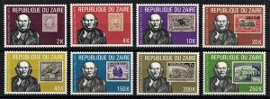 ZAIRE 1980 - 100th Anniversary of the Death of Sir Rowland Hill /compl.  set MNH